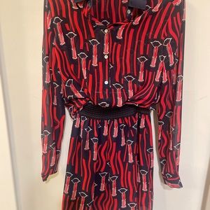 Esqualo Lipstick 2 Piece Blouse/Skirt Set